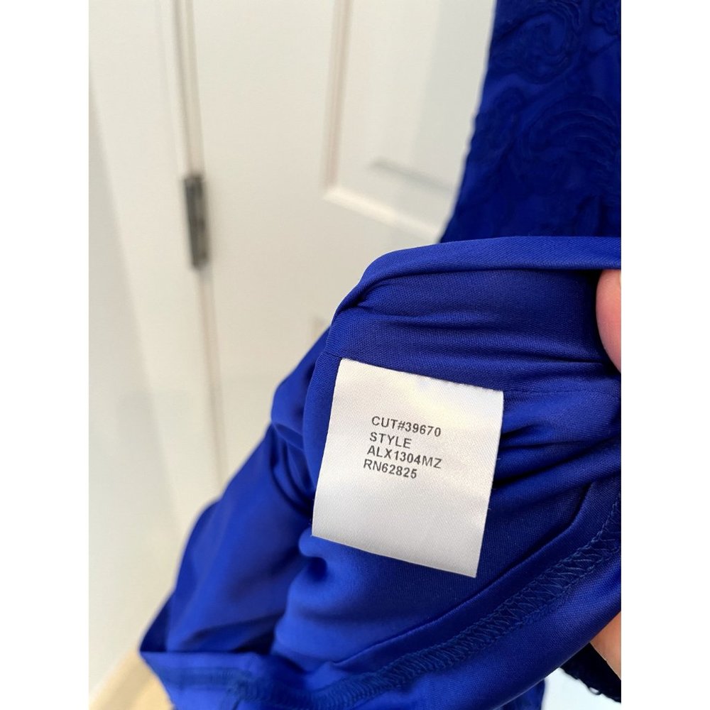 Tadashi Shoji Royal Blue Lace Midi Dress - Picture 12 of 12